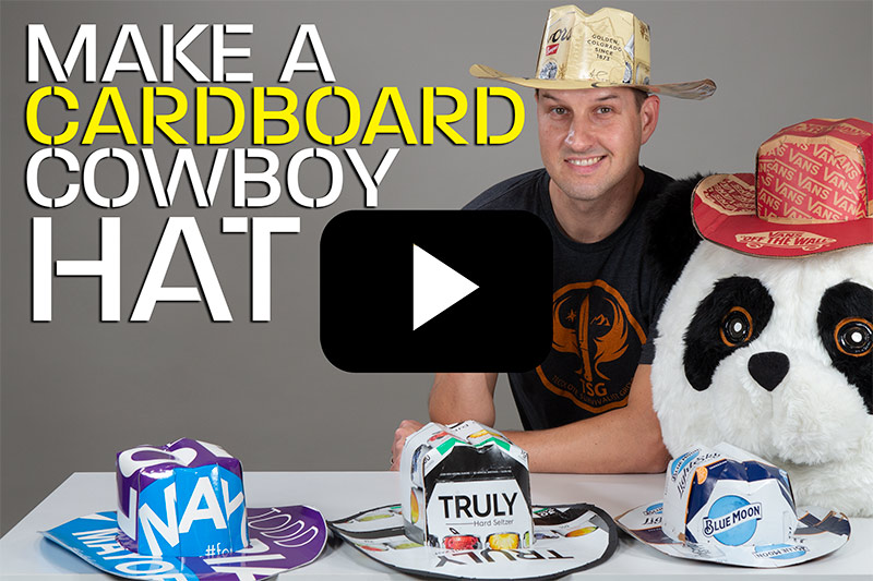 Make a Cardboard Box Cowboy Hat - DIWHY 